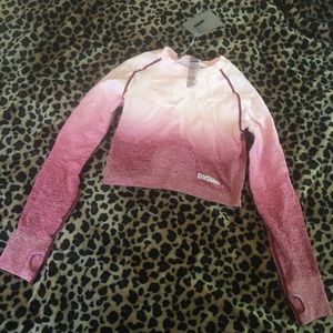 NWT Gymshark Ombré Seamless Crop Top M